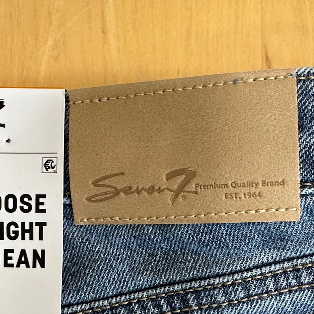 NWT Size 12, Seven7 Loose Straight Jean - Picture 7 of 10